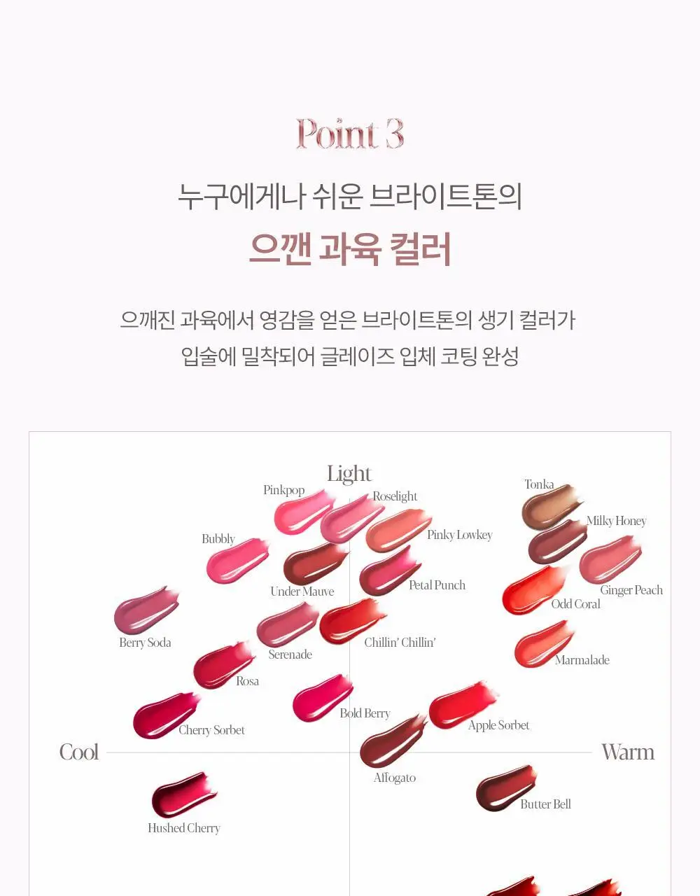 [로젤라이트 재출시] 에스쁘아 꾸뛰르 립틴트 글레이즈 21 colors 상세페이지 31